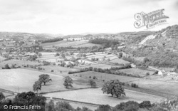 Tanat Valley From Llynclys Hill c.1960, Llynclys