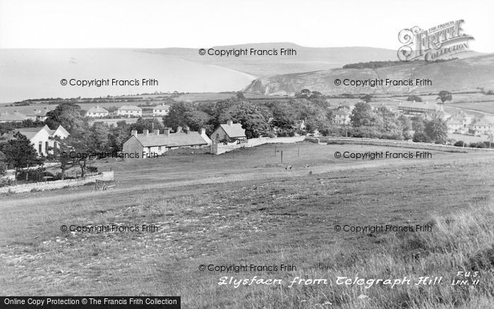 Photo of Llysfaen, From Telegraph Hill c.1950