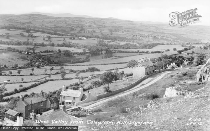 Photo of Llysfaen, West Valley From Telegraph Hill c.1950