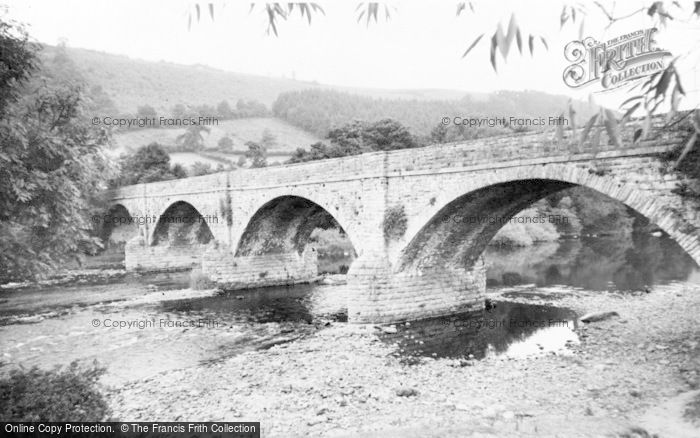 Photo of Llyswen, The Bridge And Horseshoe Bend c.1960