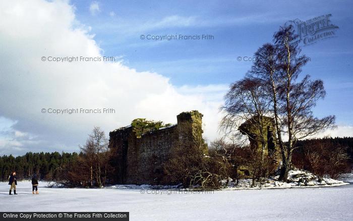 Photo of Loch An Eilean, The Ruined Castle On Frozen Loch 1984
