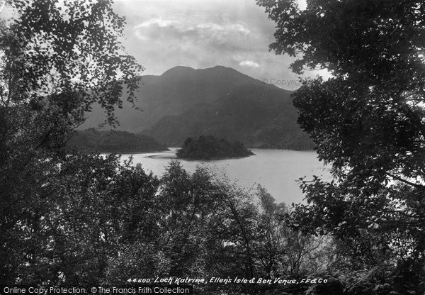 Photo of Loch Katrine, Ellen's Isle And Ben Venue 1899