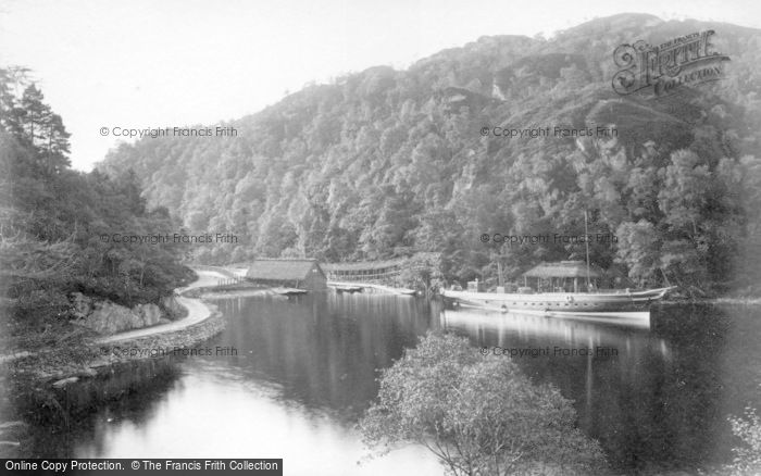 Photo of Loch Katrine, Trossachs Pier And Steamer c.1880