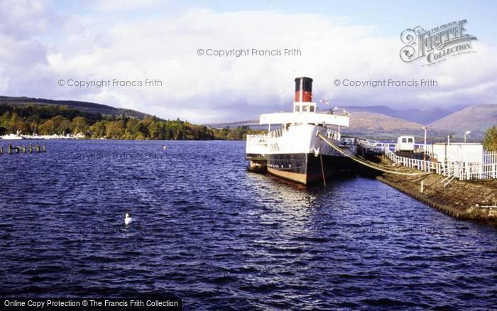 Photo of Loch Lomond, Pleasure Steamer Alongside Balloch Pier c.1990