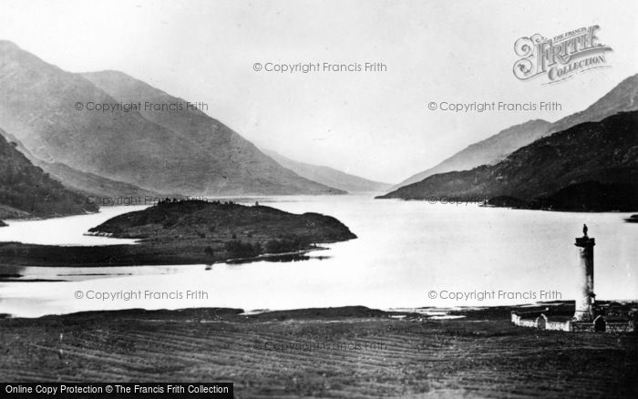 Photo of Loch Shiel, Bonnie Prince Charlie's Monument c.1930
