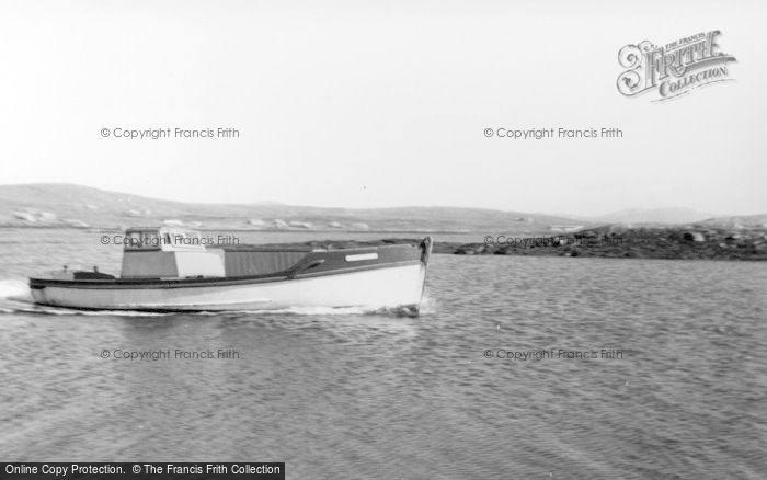 Photo of Lochmaddy, Mailboat Leaving Berneray c.1960