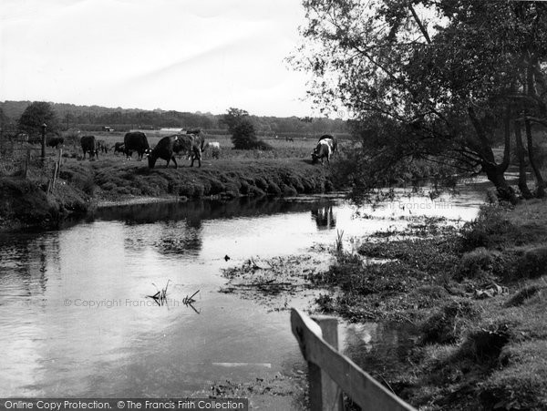Photo of Lockerley, The River Dun c.1955