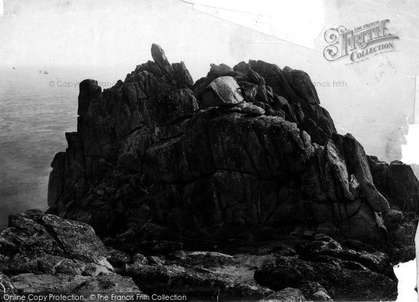 Photo of Logan Rocks, 1890