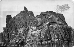Logan Rocks, c.1871, Logan Rock