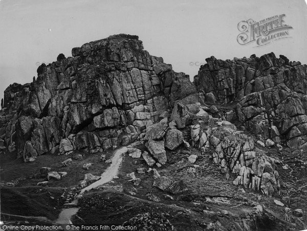 Photo of Logan Rocks, Castle Treryn Rocks c.1864