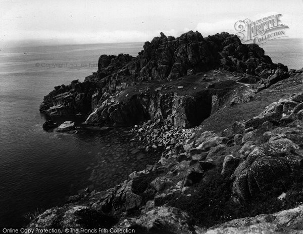 Photo of Logan Rocks, Logan Rock And Castle Treen 1928