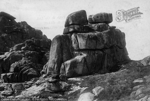 Photo of Logan Rocks, Logan Stone 1890