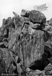 Logan Rocks, The Logan Stone 1890, Logan Rock