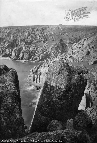 Photo of Logan Rocks, View On Logan 1890