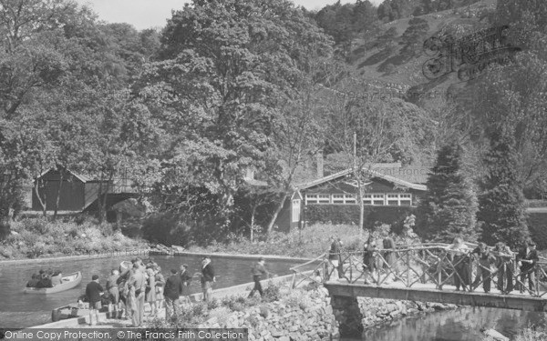 Photo of Loggerheads, The Bridge And Boating Pool c.1935
