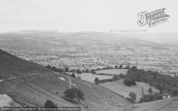 Photo of Loggerheads, Vale Of Clwyd Showing Ruthin From Bwlch Pen Barras c.1960