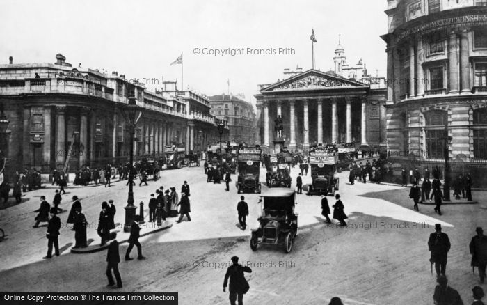 Photo of London, Bank Of England And Royal Exchange 1908