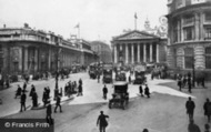 Bank Of England And Royal Exchange 1908, London