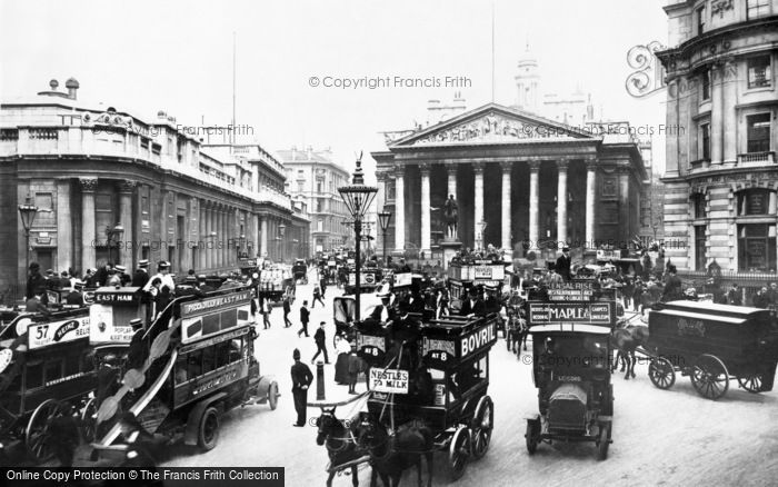 Photo of London, Bank Of England And Royal Exchange c.1910