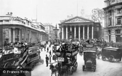 Bank Of England And Royal Exchange c.1910, London
