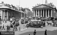 Bank Of England And The Royal Exchange c.1910, London