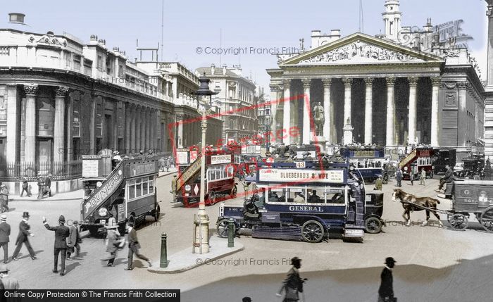 Photo of London, Bank Of England And The Royal Exchange c.1910