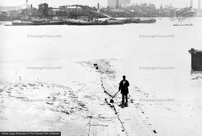 London, Battersea from the River Thames c1900
