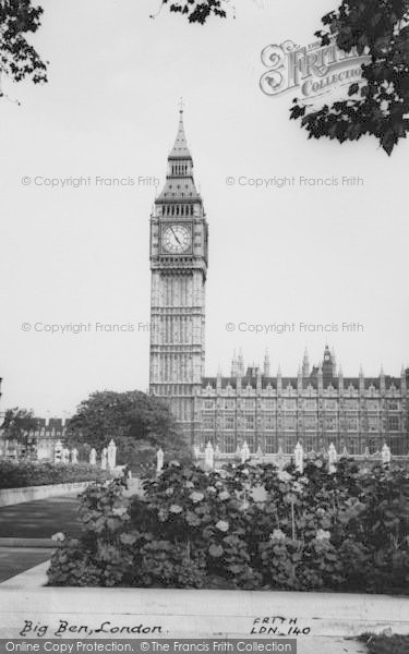 Photo of London, Big Ben c.1960