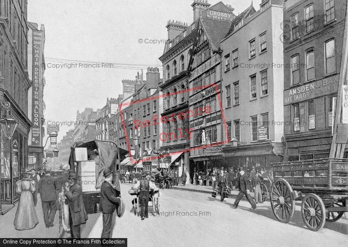 Photo of London, Bishopsgate Street And Crosby Hall c.1895