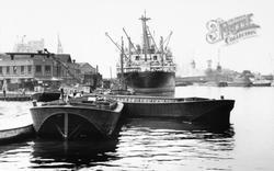 Boats In The Royal Albert Docks c.1965, London