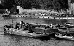 Boats On The Thames c.1950, London