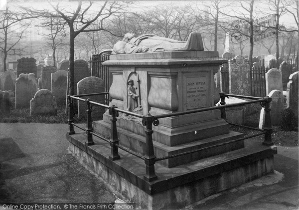 Photo of London, Bunhill Fields Cemetery, John Bunyan's Tomb c.1890
