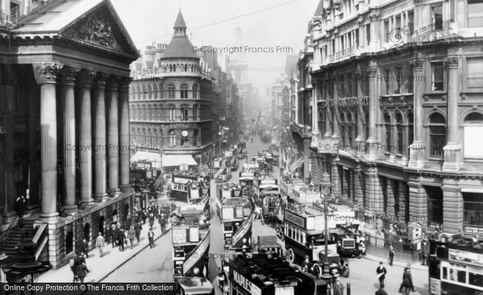 London, Cheapside And Mansion House 1915 - Francis Frith