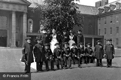 Chelsea Pensioners On Oak Apple Day c.1898, London