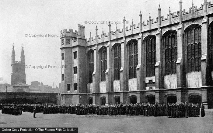 Photo of London, Christ's Hospital, 'on Parade' c.1895