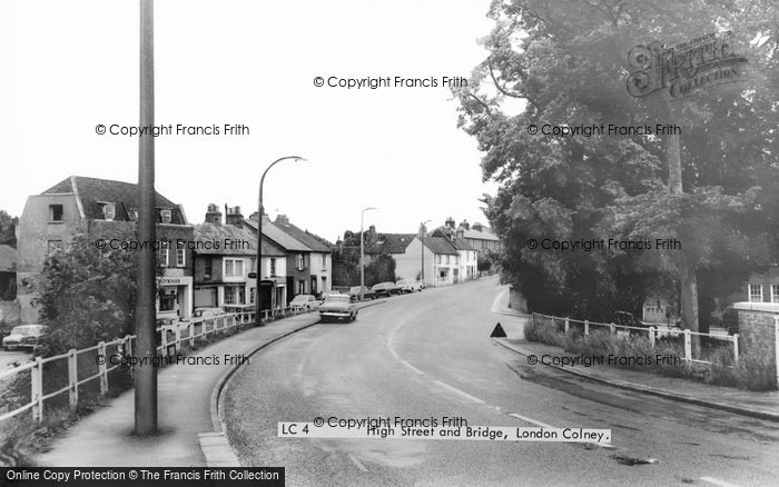 Photo of London Colney, High Street And Bridge c.1965