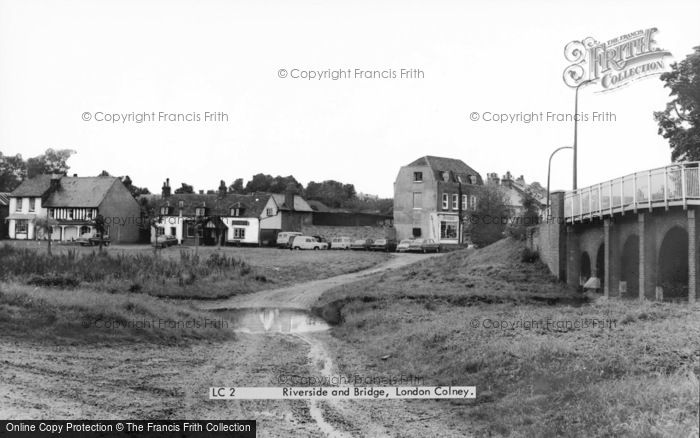 Photo of London Colney, The Riverside And Bridge c.1965