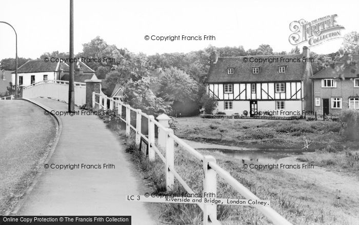 Photo of London Colney, The Riverside And Bridge c.1965