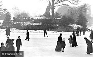 Crystal Palace Park, Ice-Skating c.1890, London
