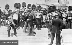 Drummers Of The Coldstream Guards By The Albert Memorial 1897, London