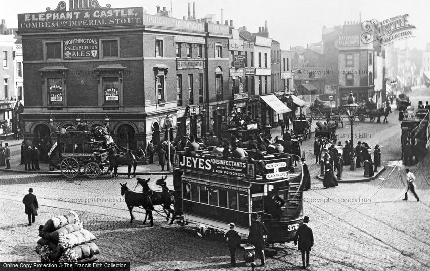 London, Elephant and Castle 1885