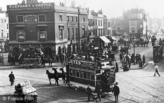 London, Elephant and Castle 1885