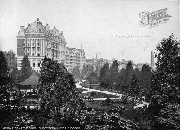 Photo of London, Embankment Gardens c.1895