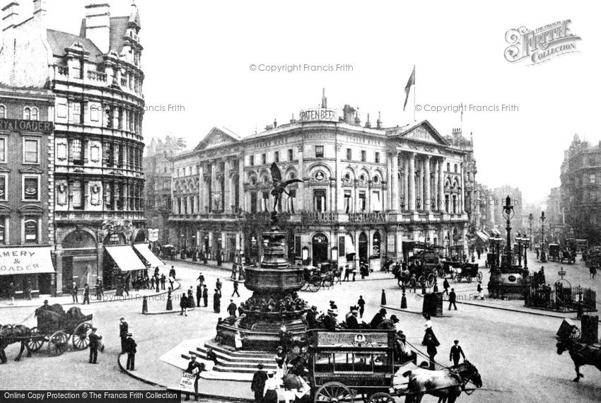 London, Eros and Piccadilly Circus c1895
