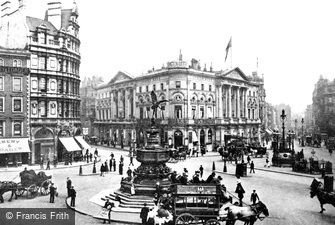 London, Eros and Piccadilly Circus c1895