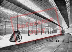 Euston Station, The Platforms c.1895, London