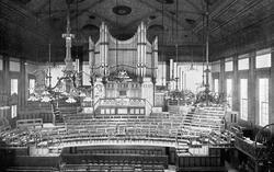 Exeter Hall, Interior Of The Great Hall c.1895, London