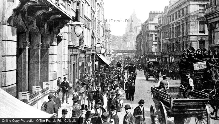 Photo of London, Fleet Street 1890