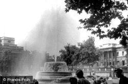Fountains, Trafalgar Square c.1950, London