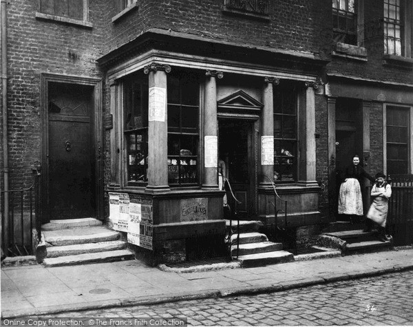 Photo of London, Grocery Shop In Macclesfield Street 1883